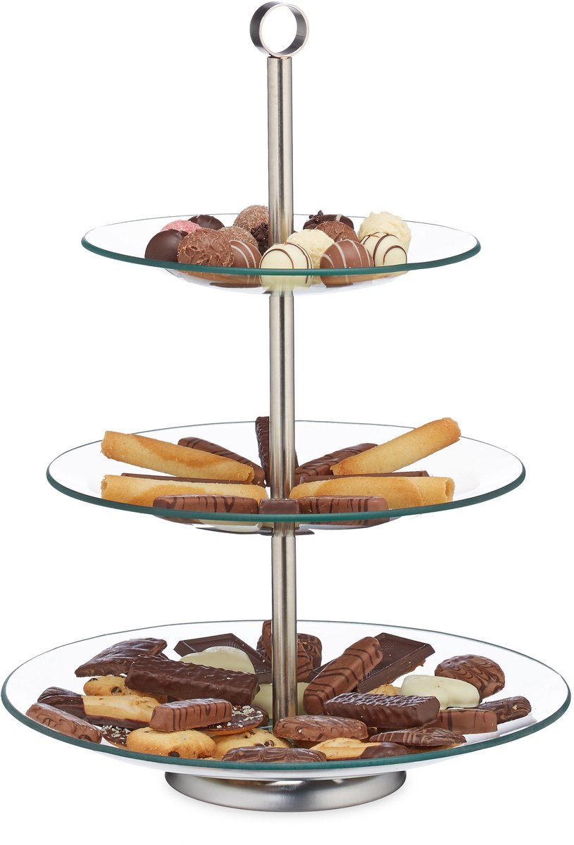 2 x etagere 3 laags - etagère - presenteerschaal - cupcakes, fruit, gebak