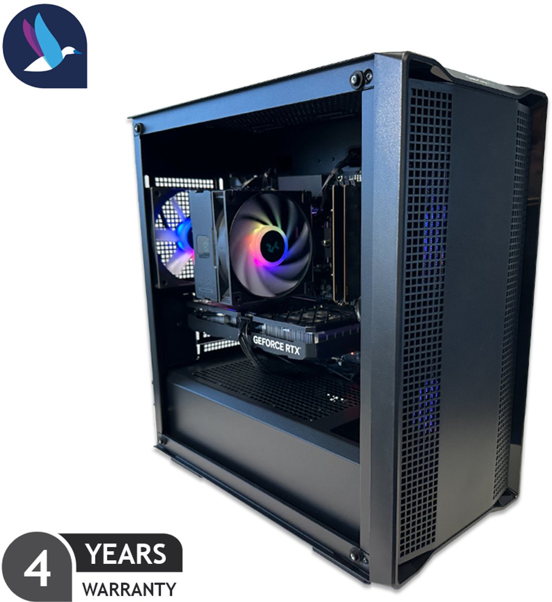 DeepCool VI Gaming PC - Intel Core i5 14600KF - NVIDIA RTX 5070 - 32 GB RAM - 1 TB SSD - WiFi - BT