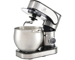 Royal Swiss® Keukenmachine 12L – Mixer met Mengkom RVS – Planetaire Mixer 2000W – Deegkneder – Keukenmixer met Garde & Klopper