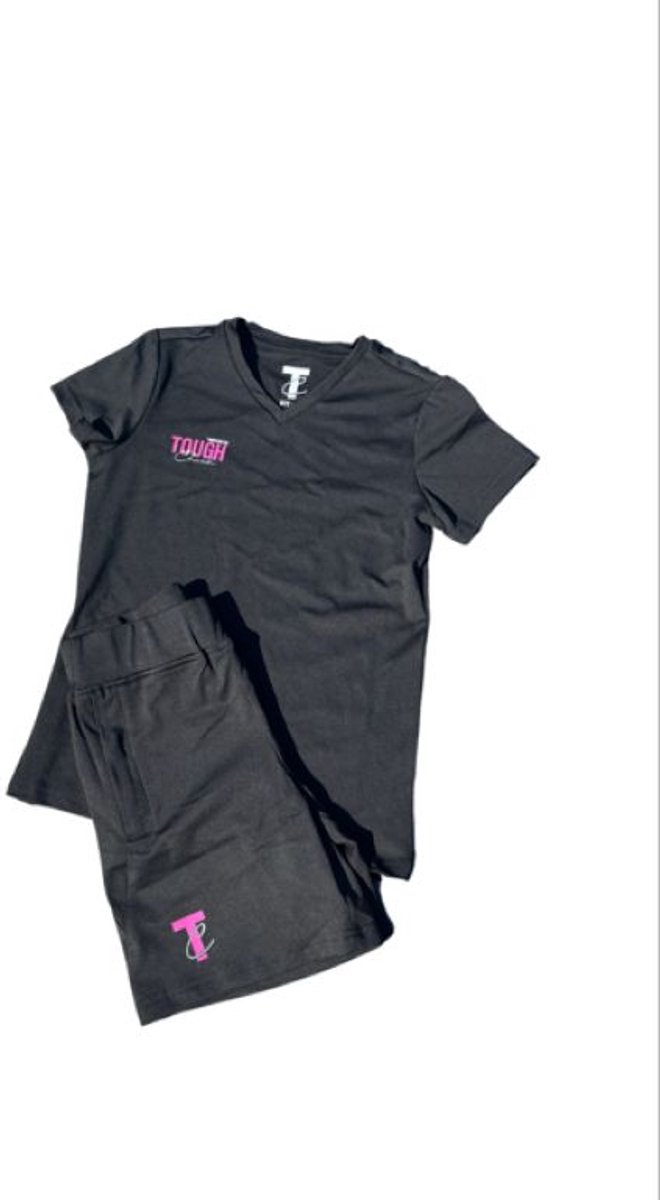 Tough Chick Sport - Sport Set - Sport Set Meisjes - Sportkleding - Sportkleding Meisjes - Vrijetijdkleding - Vrijetijdkleding Meisjes - Gymkleding - Gymkleding Meisjes - Zwart - Maat 140