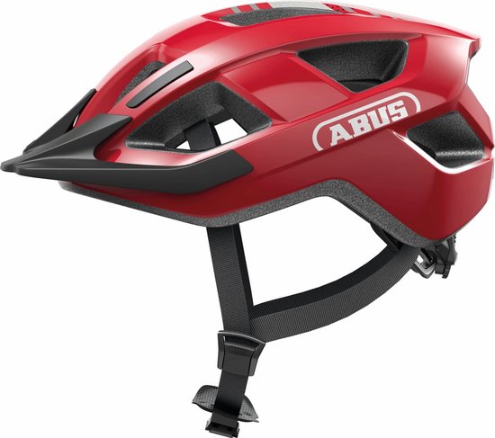 ABUS fietshelm Aduro 3.0 - sportieve stadshelm in stijlvol design voor dagelijkse en sportieve tochten - voor dames en heren - rood, maat L van ABUS — afbeelding 4