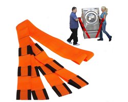 Hijsbanden -Verhuizers Hijsbanden -2-Pack -500kg Belasting-8,3*280cm-Moeiteloos Hulpmiddel voor het Verhuizen van Meubels en Apparaten naar Boven-Veilig en Gemakkelijk als een Professional-Verhuizen van Huishoudelijke Apparaten en Matrassen -Oranje