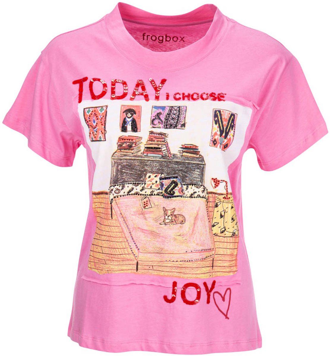 Frogbox • roze t-shirt joy • maat 36