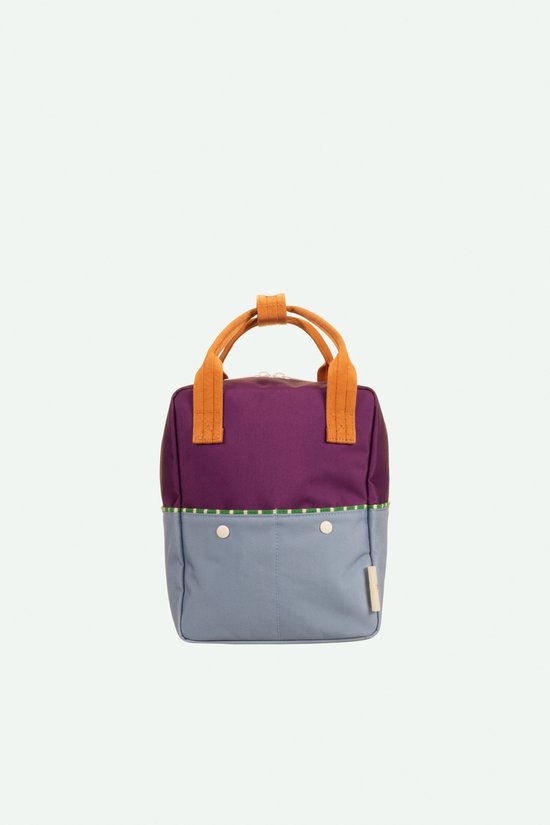 Sticky Lemon Backpack/Boekentas Small Better Together - Colourblocking - Purple Tights - Badminton Blue