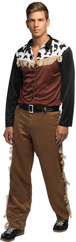 Boland - Kostuum Cowboy Austin (S) - Volwassenen - Cowboy - Western - Wilde Westen