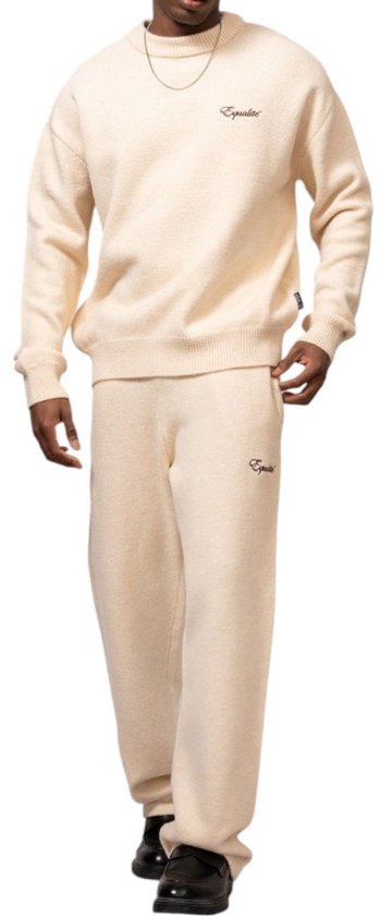 Equalite Heren Broek Wit EQ.25.8.7.4/110 Fluffy Knit Pants