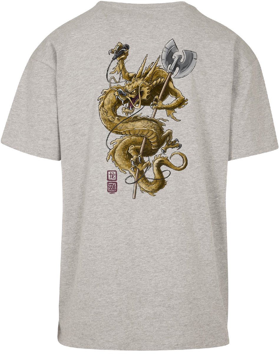 Urban Classics Wu Wear Dragon Heren T-shirt L Grijs