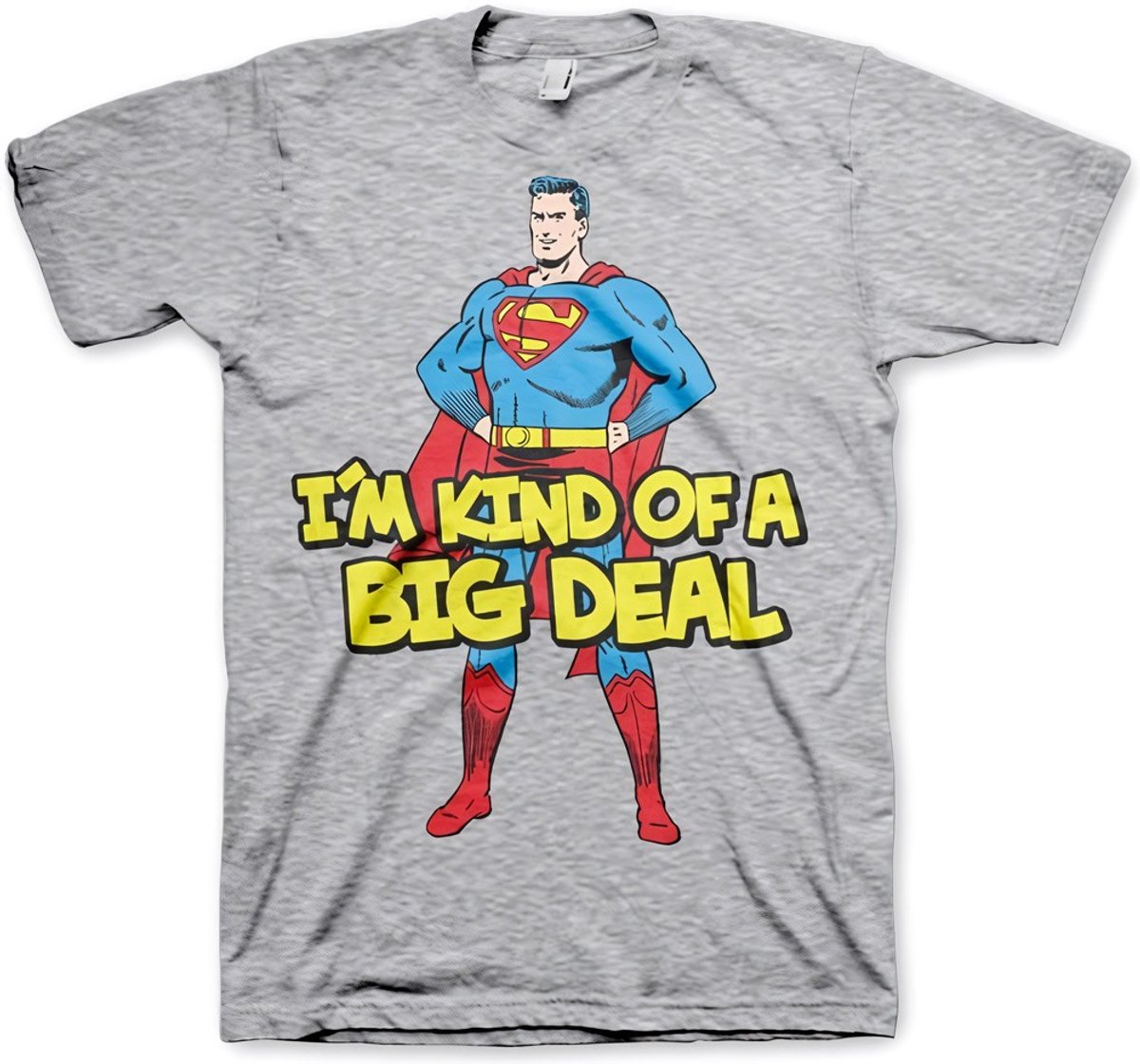 Superman I'm Kind Of A Big Deal T-Shirt Heather-Grey-L