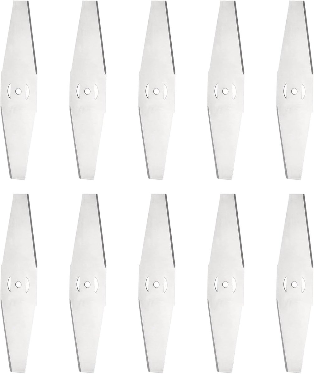 10-pack grasmaaier messen metalen messen - Draadloze trimmer messen - Vervangende messen voor grastrimmers - Geschikt voor tuintrimmers - Accessoires voor elektrisch gereedschap buitenshuis