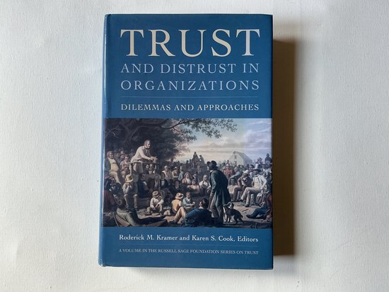 Trust And Distrust In Organizations - cover