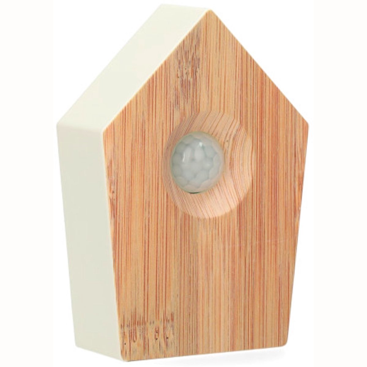 YULA Living Vogelgeluiden Huisje met Sensor voor op Toilet - Aanpasbaar Volume - WC - Bewegingsmelder - 8,6 x 3,5 x 12,5 cm - 90 g - Kastje - Bird Box - Bruin — cadeau in Gadgets - foto 2