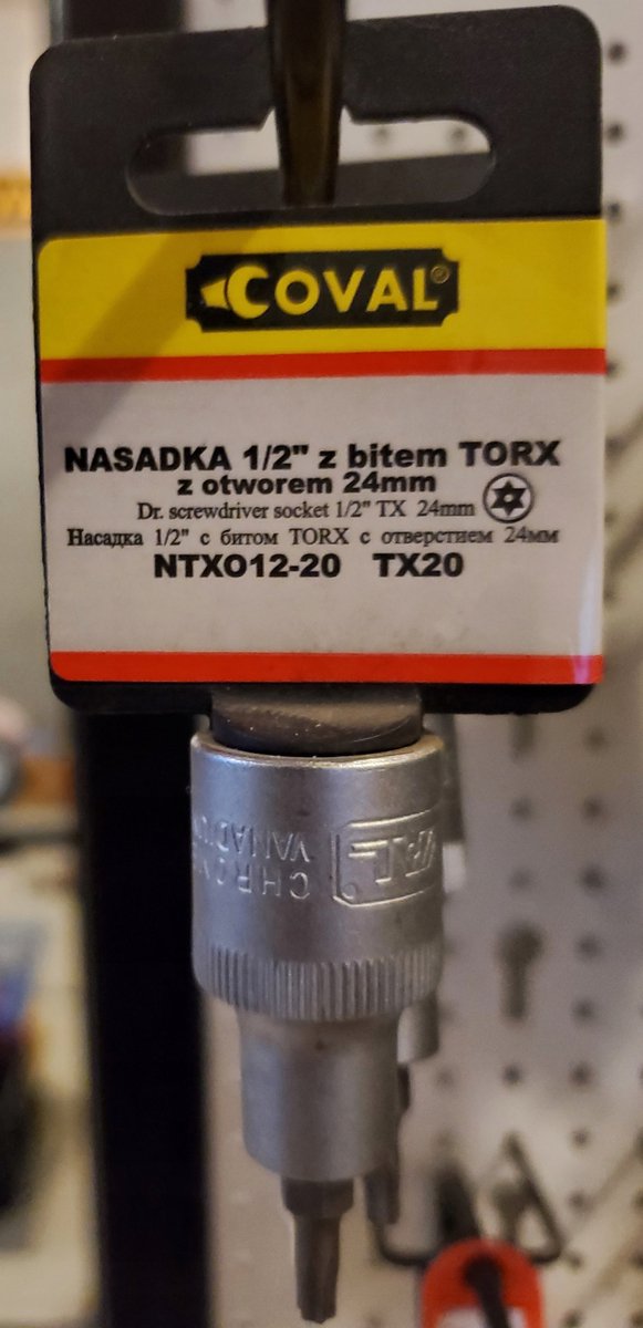 Coval Torx T20 1/2" Dopslagdop met Bit