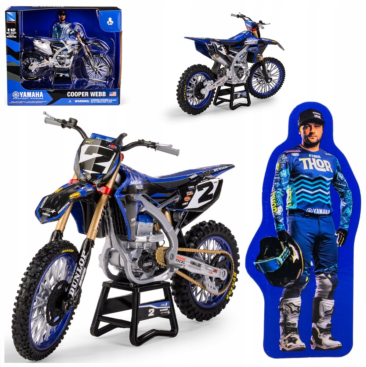 Yamaha YZ450F Star Racing 1:12 Model Motor Cooper Webb