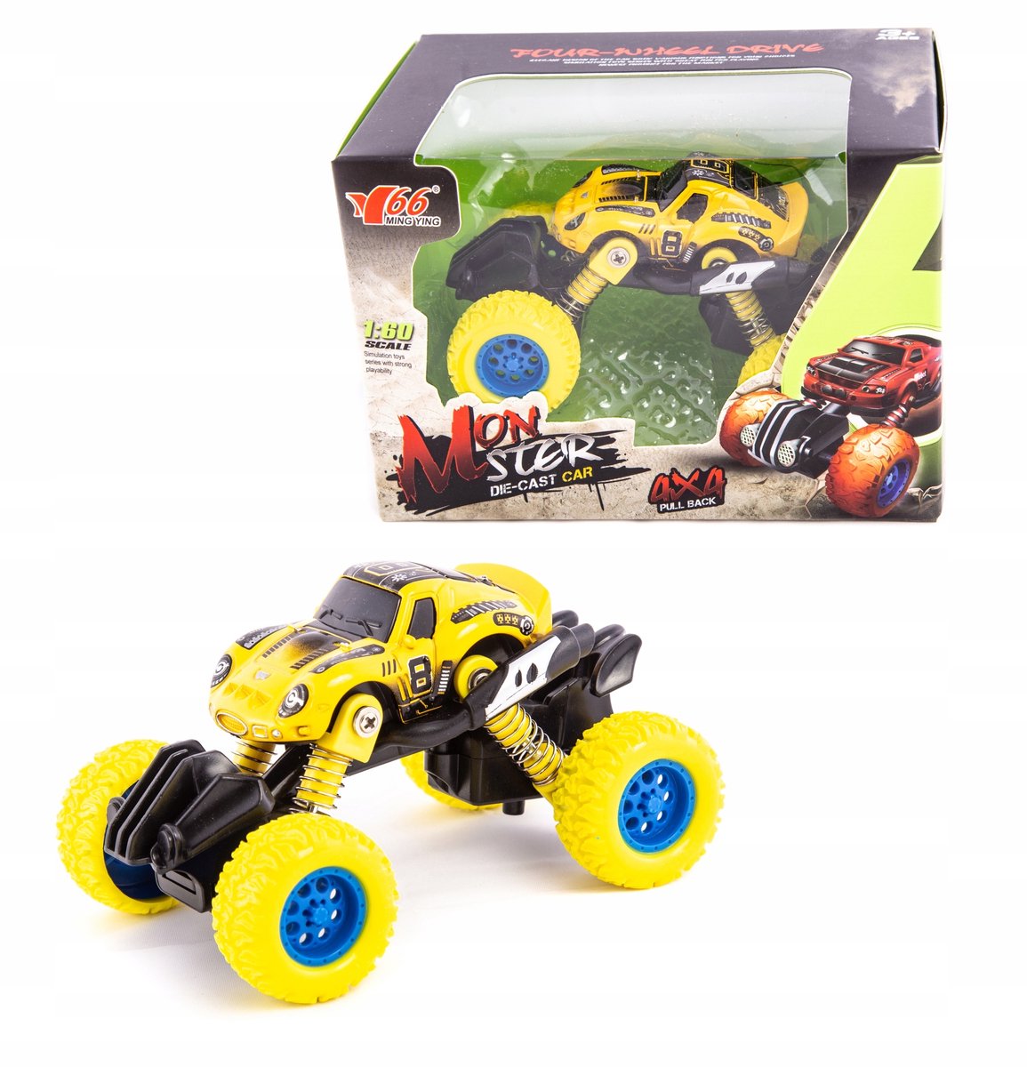 Monster Truck Off-Road Auto - Grote Wielen, Verschillende Kleuren