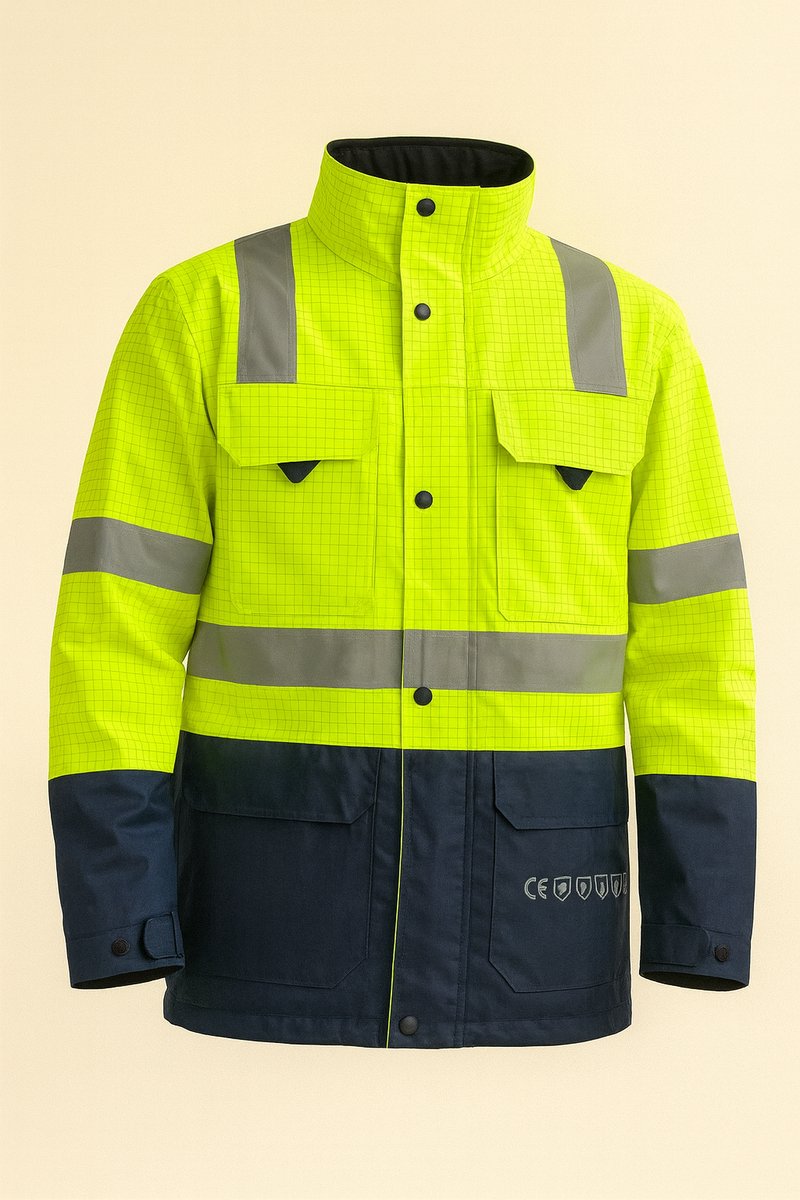 Vlamvertragende werkjas Seyntex Barcelona – High Visibility – Maat xxs