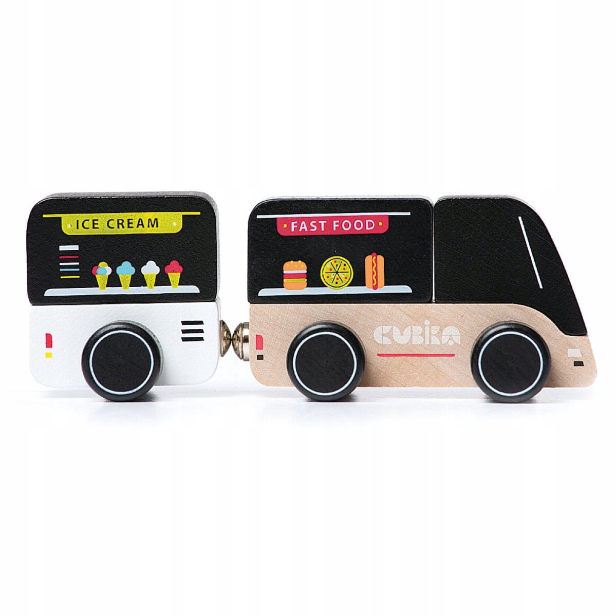 Cubika Houten Foodtruck Speelgoed - Educatief en Veilig