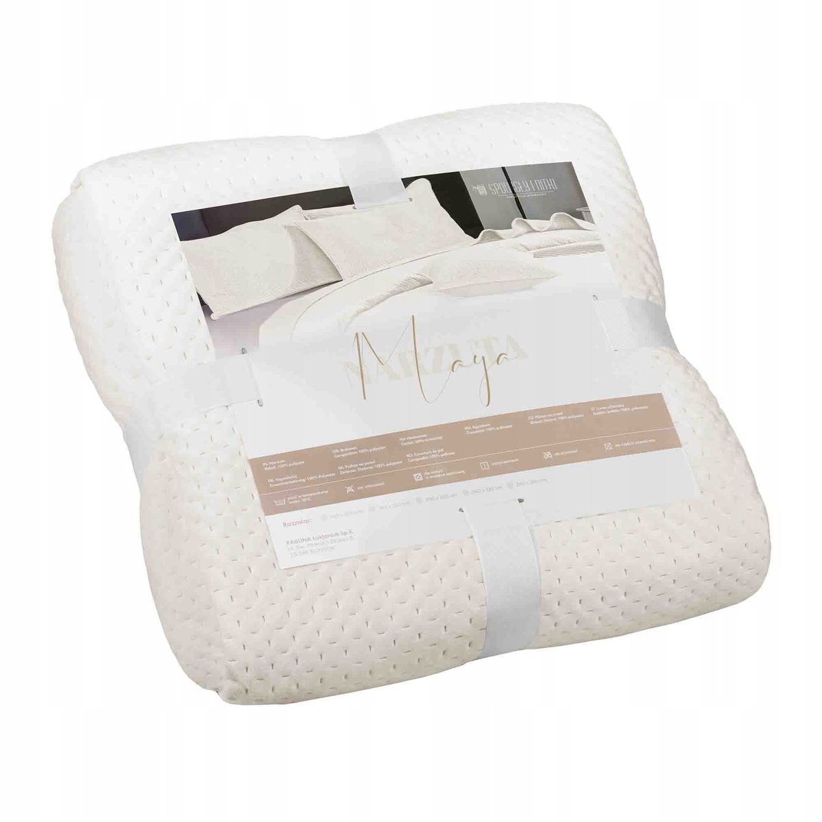 Maya Pluche Dekbedovertrek 240x260cm Lichtbeige - Zacht & Elegant
