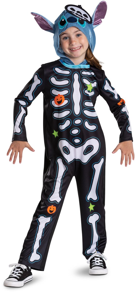 STITCH SKELETON CLASSIC (EU) M 7-8 JAAR