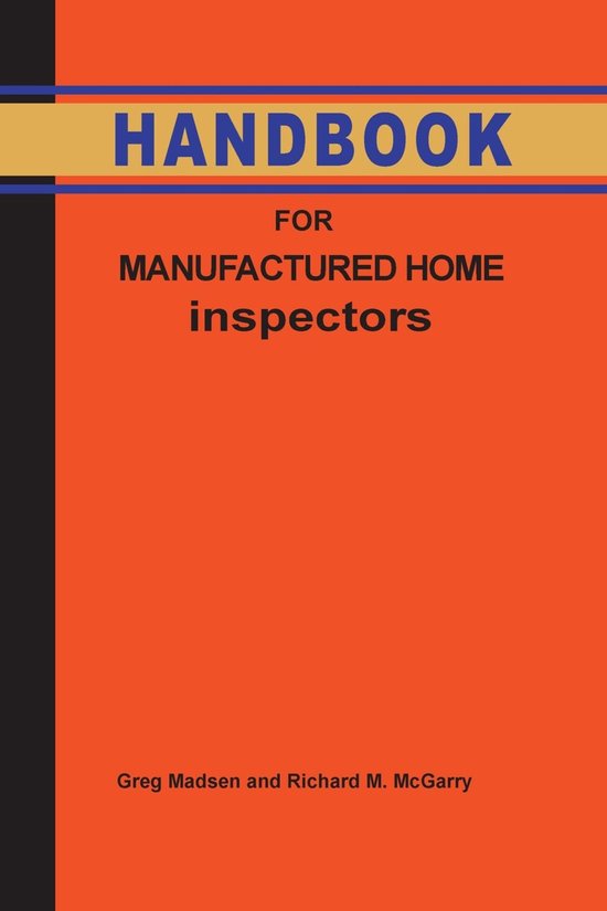 Handbook for Manufactured Home Inspection - cover