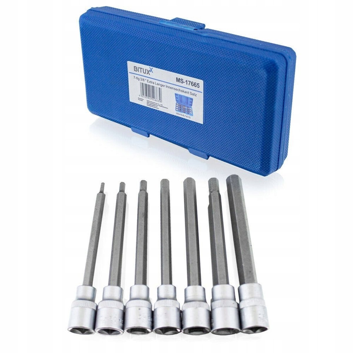 7-delige Inbussleutel Set 3/8" - Kwaliteits Gereedschap