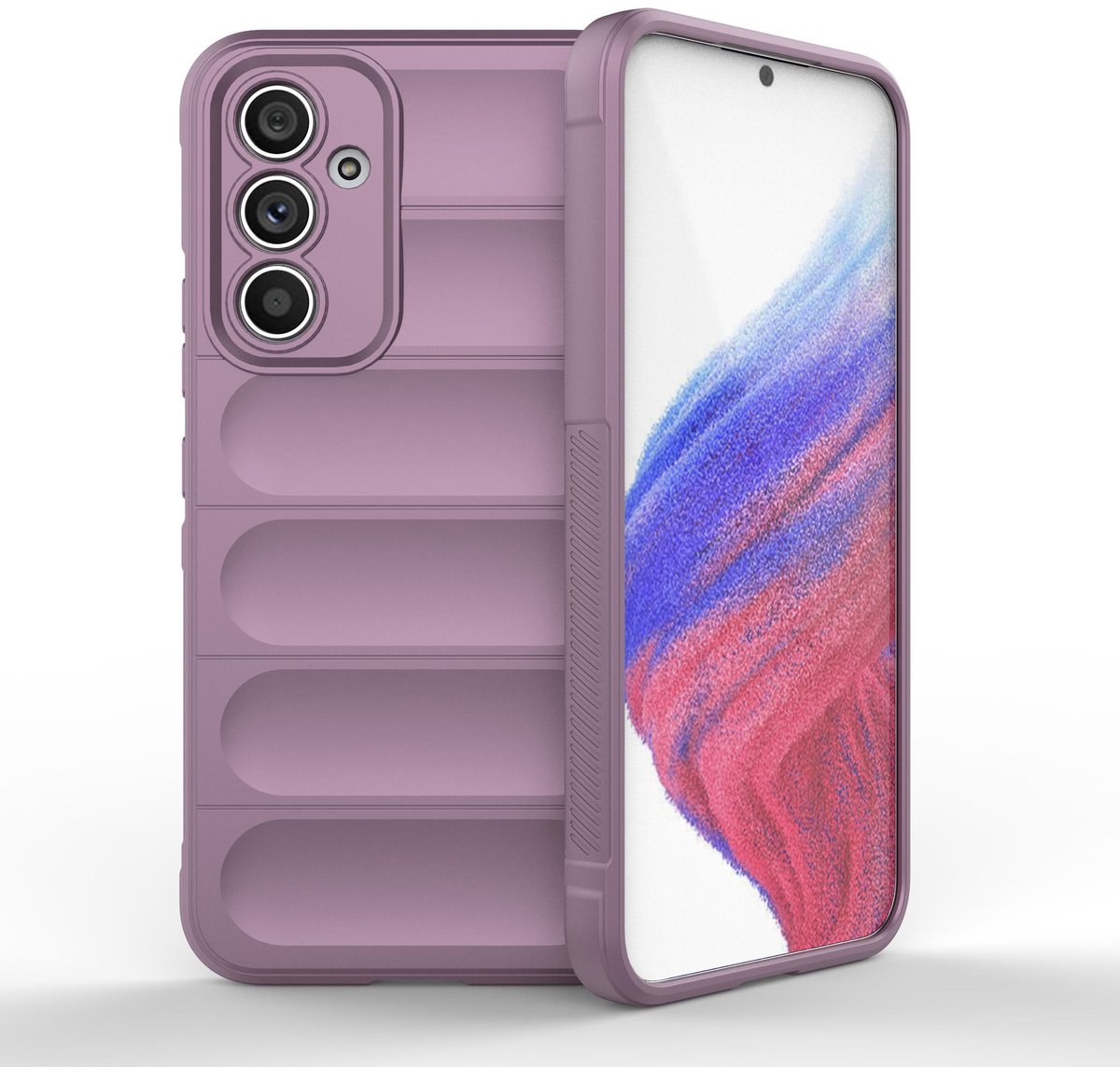 Solidenz AeroGrip geschikt voor Samsung Galaxy S23 FE hoesje - Paars