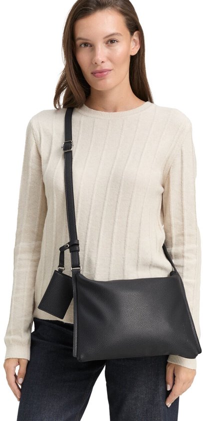 Sac Bandoulière Tom Tailor Priya – Noir, Taille S, En Polyuréthane, Neuf Avec étiquettes