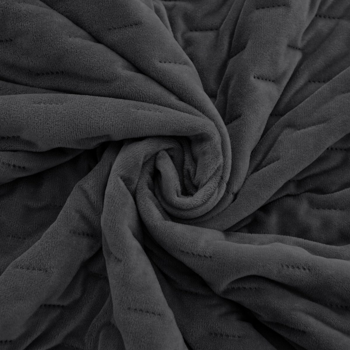 Luxe Wattenaarde Pluche Sprei Tommaso 200x220cm - Grafiet
