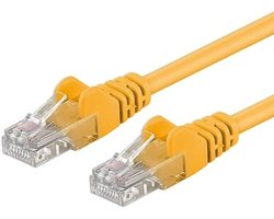 UTP CAT 6 Netwerkkabel – Supersnelle RJ45 Patchkabel 0,5 Meter – 1 Gbit/s Ethernet Kabel voor Snel en Stabiel Internet – Geschikt voor PC, Laptop, Router, Modem, Smart TV, PlayStation & Xbox – 100% Koperen Geleider – Geel