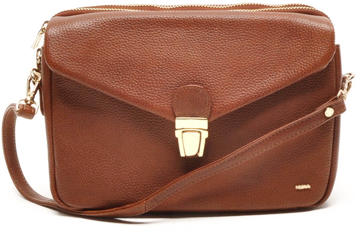 Berba | Avignon | Crossbody tas | Dames | Cognac | Leer