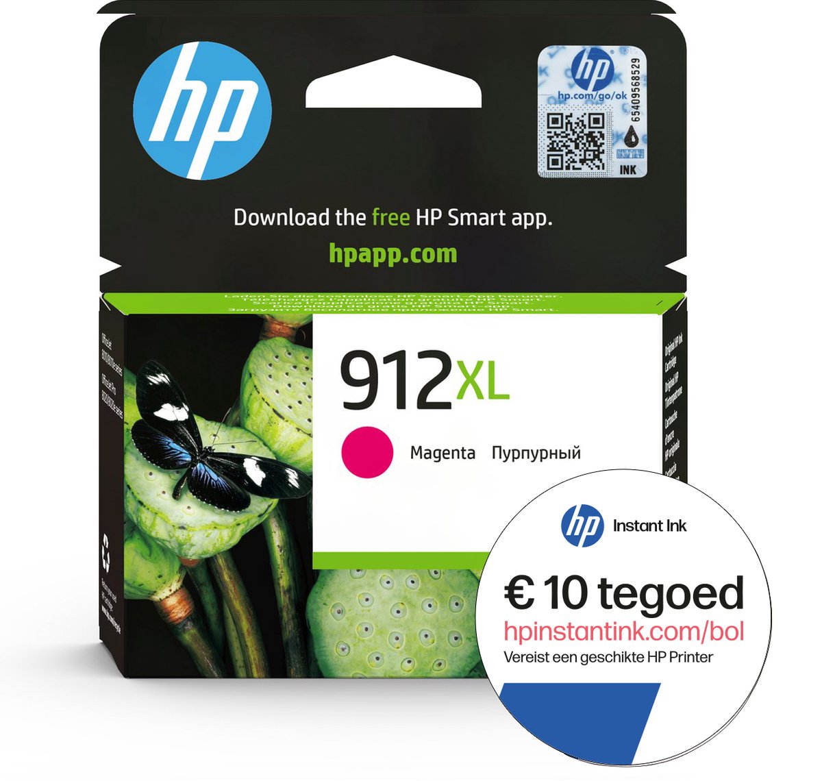 HP 912XL - Inktcartridge - Origineel - Hoge capaciteit - Magenta + Instant Ink tegoed