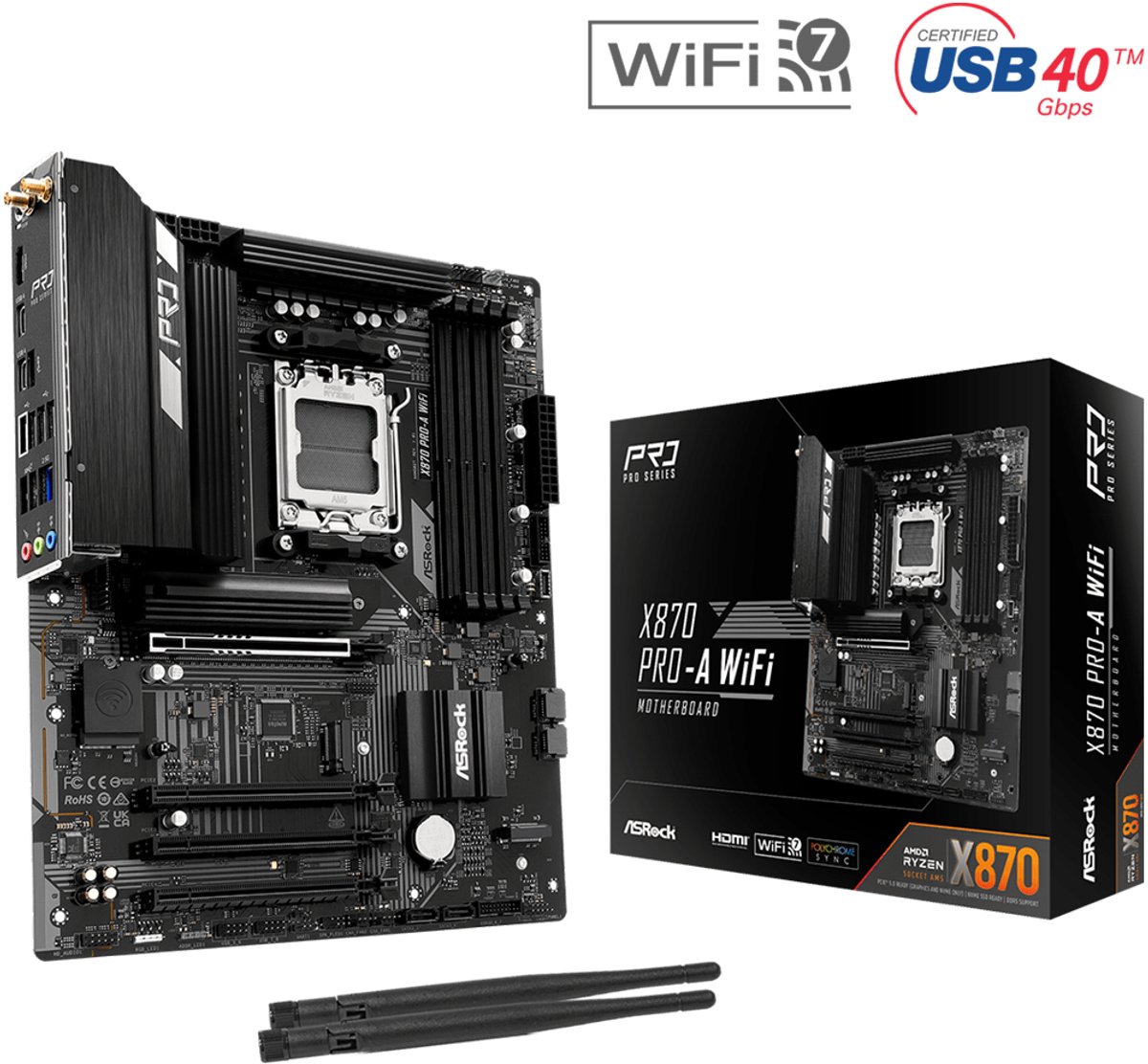ASRock X870 PRO-A WIFI Moederbord