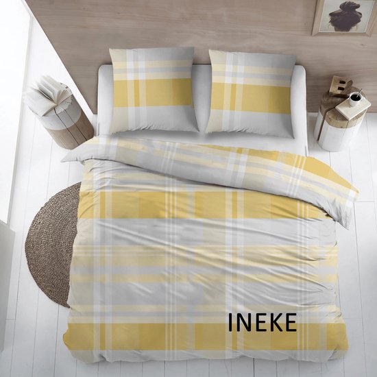 Pago Poco Beddengoedset voor tweepersoonsbed 100% flanel, bloemenpatroon, bedlaken 240 x 280 cm, hoeslaken 180 x 200 cm, 2 kussenslopen 52 x 82 cm. Gemaakt in Italië