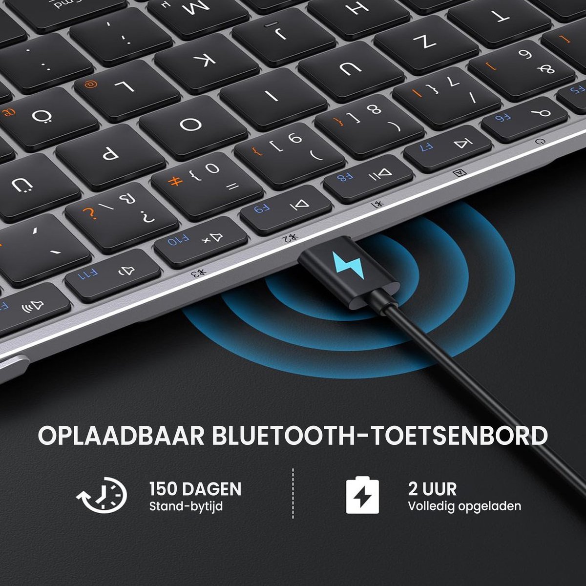 ProtoArc Opvouwbaar Bluetooth Toetsenbord thumbnail 2