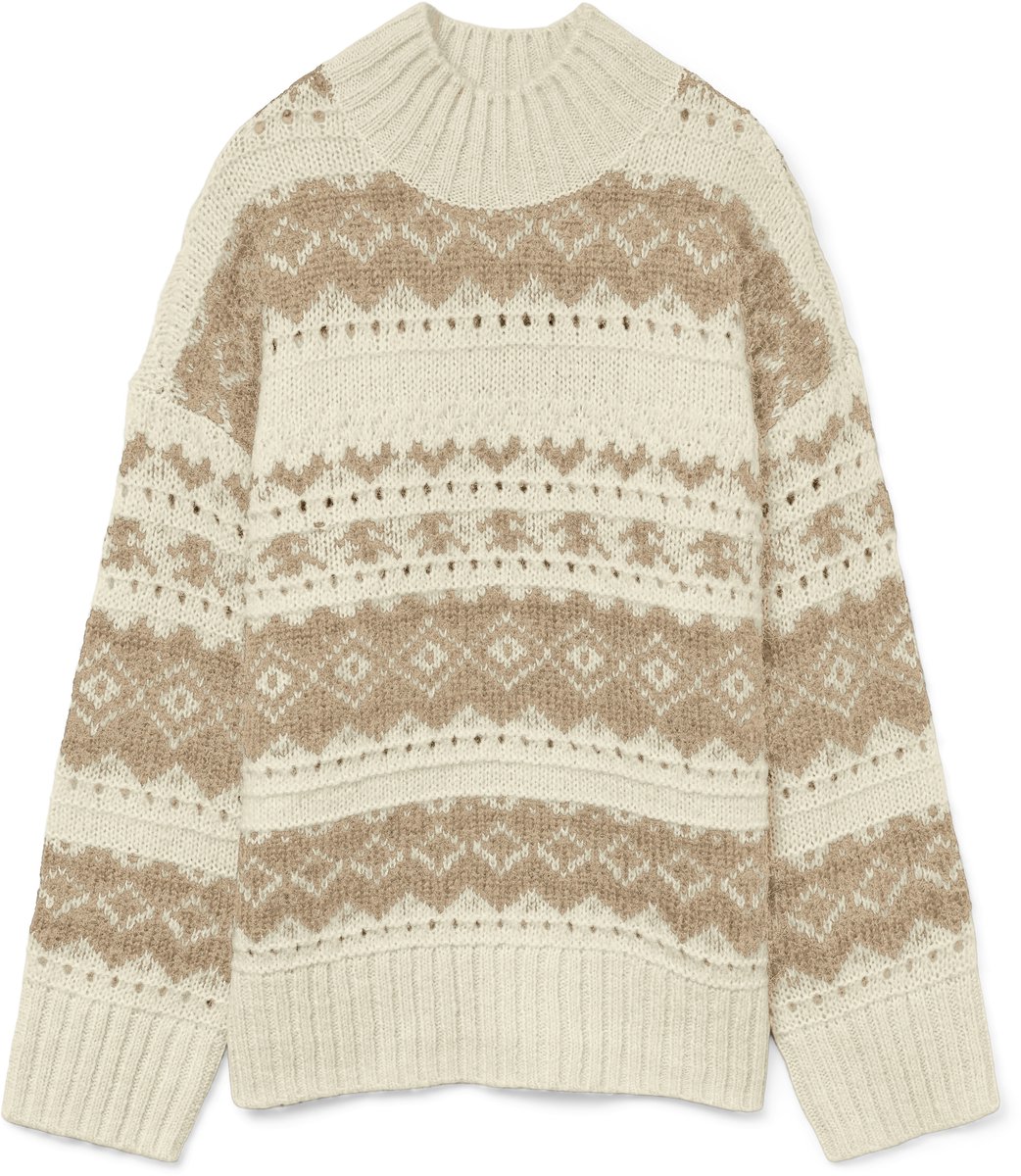 VERO MODA - VMAMPLE LS HIGH NECK PULLOVER BOO - Dames - Gebreide truien