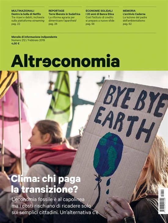 Altreconomia 212 - Febbraio 2019 - cover