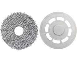 2 stuks- Mopplaat - Vervangende doek,Geschikt voor Roborock P10 Pro/P10S/P10S PURE/QRevo MaxV/QRevo Pro/QRevo S/Qrevo Plus(1 reinigingsdoek en 1 dweilhouder)