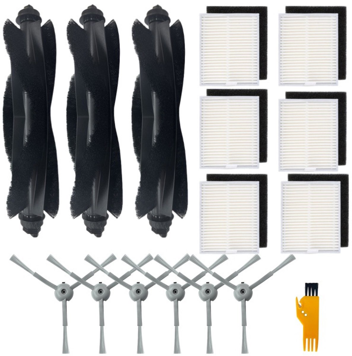 16 stuks Accessoireset - Geschikt voor Eufy L50 /L60 - Onderdelen - voor robotstofzuiger - Vervangingsonderdelen