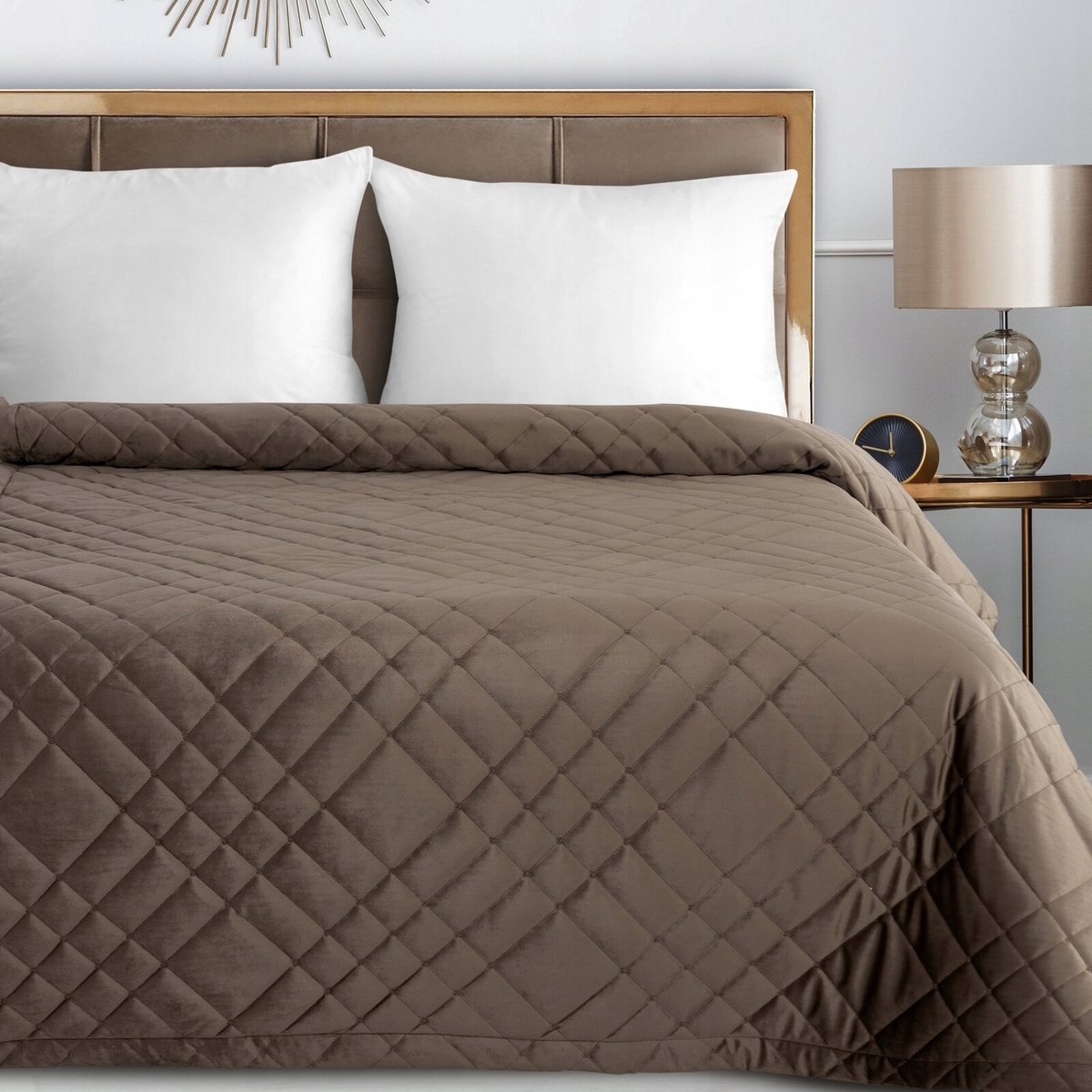 Luxe Bruine Plaid Ria6 200x220 cm - Zacht Velours