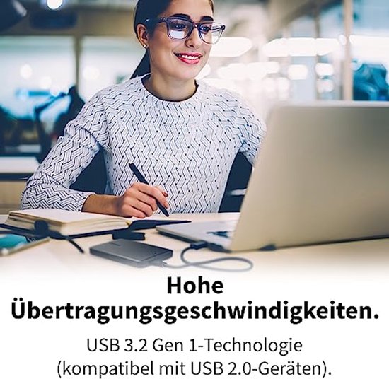 Draagbare 1TB externe HDD - Compacte 2,5 inch USB 3.2 Gen 1 harde schijf voor Mac en Windows — afbeelding 5