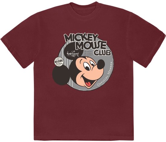 Disney - Mickey Mouse Club Heren Tshirt - 2XL - Rood