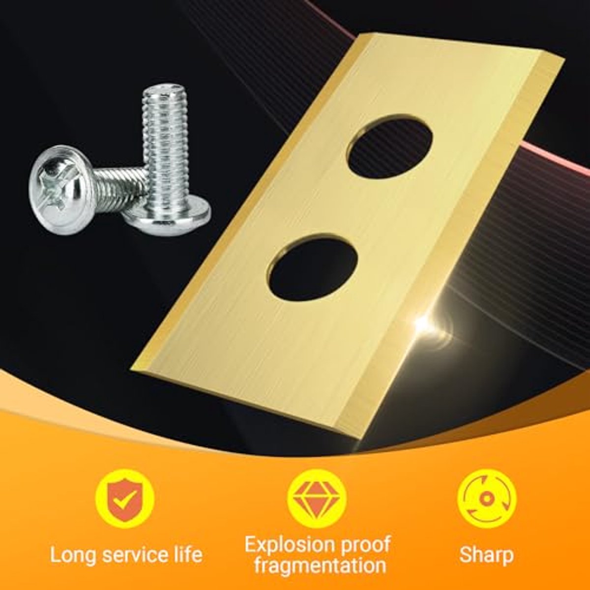 Titanium Messen Robotmaaier Ultrascherp Roestvrij Staal - afbeelding 3