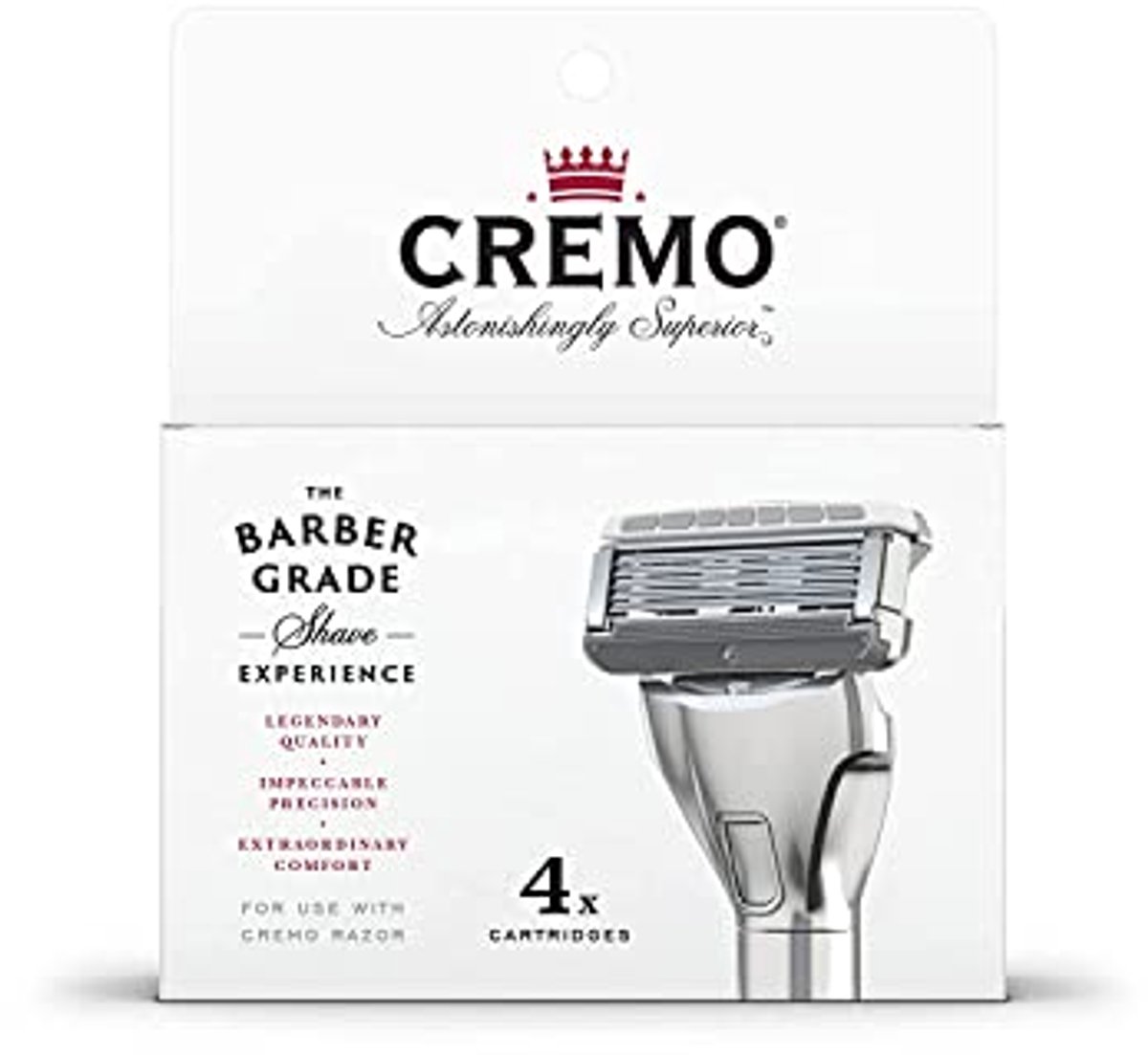 Premium 5-bladige scheermes navullingen voor mannen - Pack van 4
