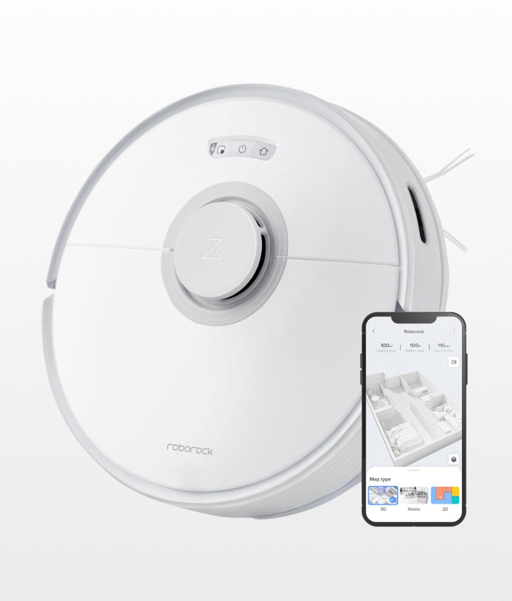 Roborock Q7 Max Robotstofzuiger met dweilfunctie - wit