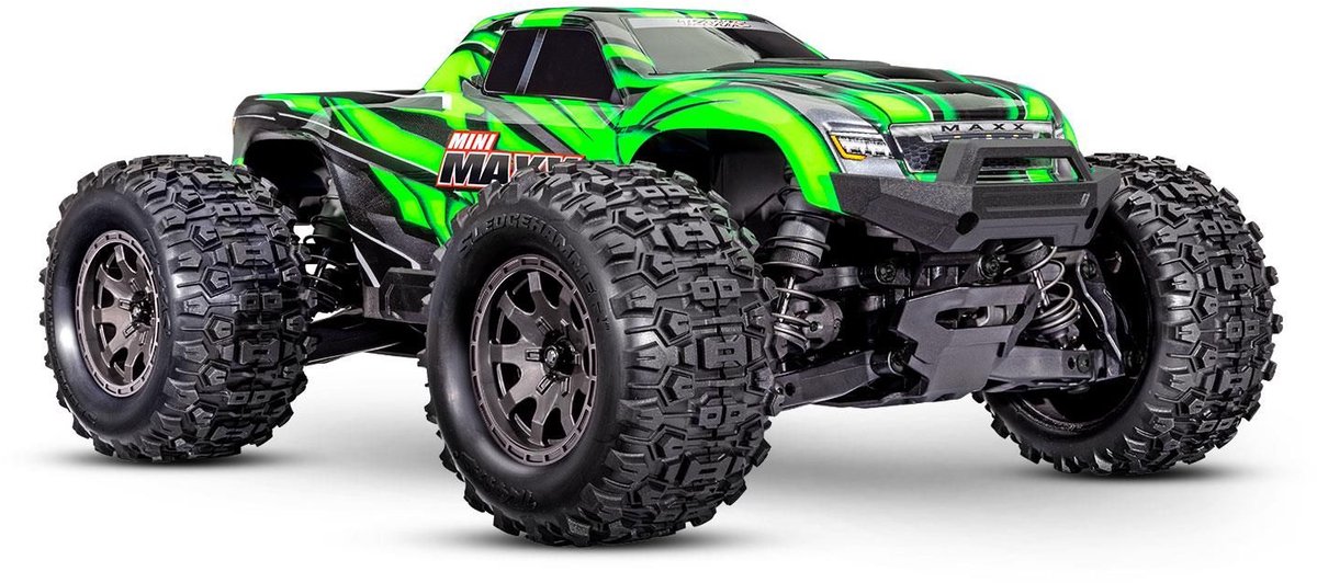 Traxxas Mini Maxx BL-2s Groen Brushless 1:10 RC auto Elektro Monstertruck 4WD 2,4 GHz