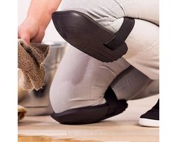 1 Paar Kniebeschermers voor Tegel - & Metselwerk - Verdikte Kniepads met EVA-Rubber Bescherming - Comfortabele Werkbescherming voor Tuin, Bouw & Vloerwerk - Duurzaam & Lichtgewicht - Zwart