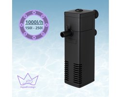 AquaKonings - Aquariumfilter 1000L/H 150L-250L – Aquarium filter pomp – Zuurstofpomp