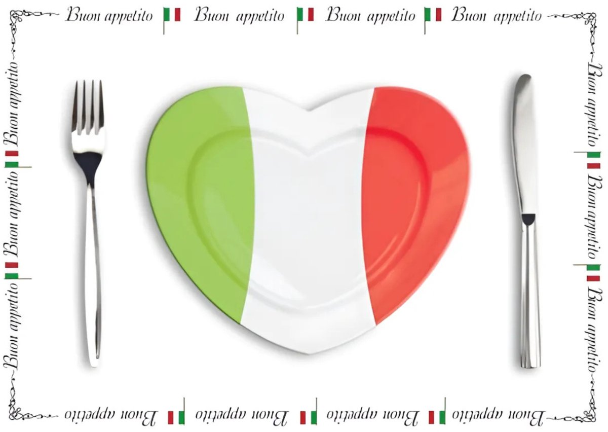 Papieren placemats Italie 10 stuks