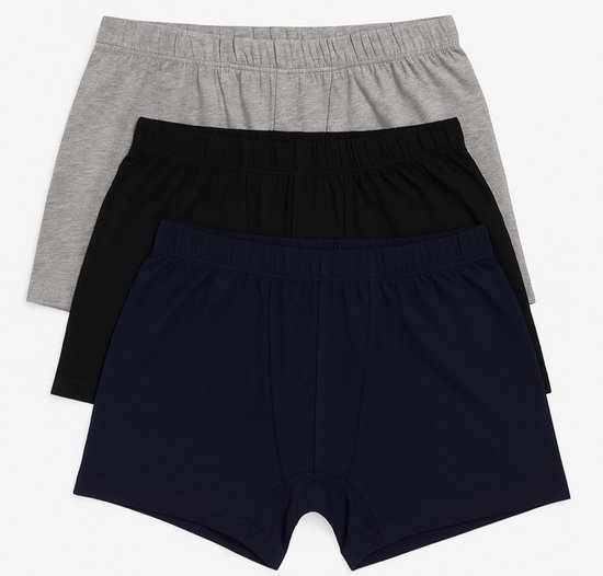 Heren 3 pack wijde boxers - maat M - 100% katoen - met gulp