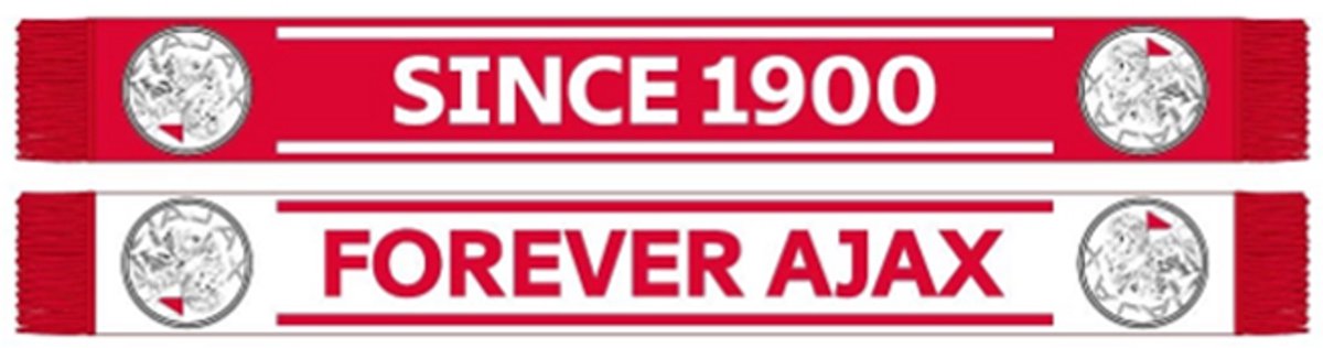 AFC Ajax Sjaal wit rood Forever - Ajax Amsterdam