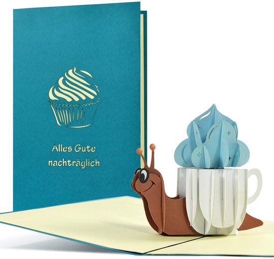 3D Pop-up Verjaardagskaart – Jachtthema Met Bos, Vos En Hert – 12x18 Cm – Incl. Envelop – Handgemaakt